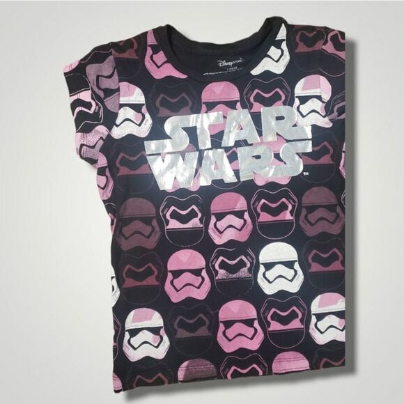 DISNEY STAR WARS Graphic T-Shirt Storm Troopers Black short sleeve L 10 … - Picture 2 of 5